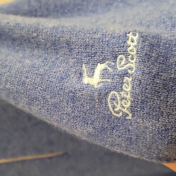 Peter Scott Pure Wool 1/4-zip Sweater - Blue - EU 44 - Picture 7 of 16